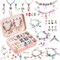120PCS Charm Bracelet Making Kit for Girls – DIY Jewelry Craft Set with Beads, Pendants & Portable Jewelry Box, Creative Arts & Crafts Gift for Ages 5–12